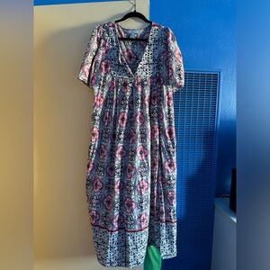 Colorful Muumuu midi dress